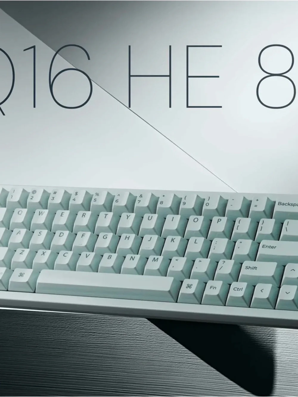 NIB Keychron All Ceramic Q16 HE 8K Keyboard in Mint Green
